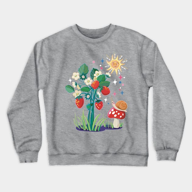 mushroom puns, you are so beautiful Crewneck Sweatshirt by Yunipop